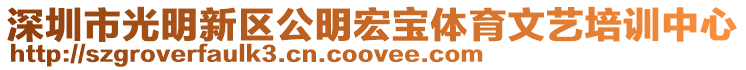 深圳市光明新區公明宏寶體育文藝培訓中心