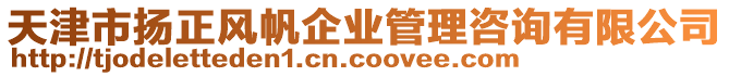 天津市揚正風帆企業管理咨詢有限公司