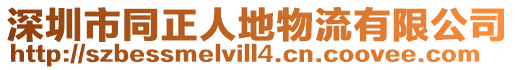 深圳市同正人地物流有限公司