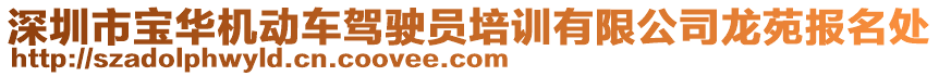 深圳市寶華機動車駕駛員培訓有限公司龍苑報名處