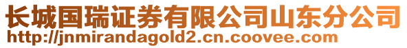 長城國瑞證券有限公司山東分公司