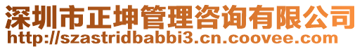 深圳市正坤管理咨詢有限公司