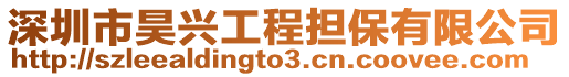 深圳市昊興工程擔(dān)保有限公司