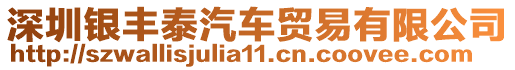 深圳銀豐泰汽車貿(mào)易有限公司