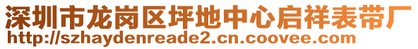 深圳市龍崗區(qū)坪地中心啟祥表帶廠