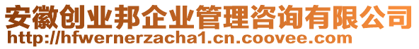 安徽創(chuàng)業(yè)邦企業(yè)管理咨詢有限公司