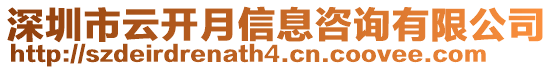 深圳市云開月信息咨詢有限公司