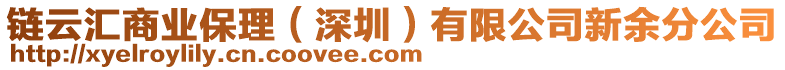 鏈云匯商業保理(深圳)有限公司新余分公司