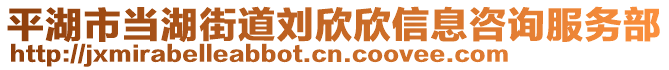 平湖市當(dāng)湖街道劉欣欣信息咨詢服務(wù)部