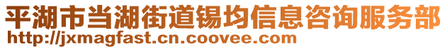 平湖市當湖街道錫均信息咨詢服務部