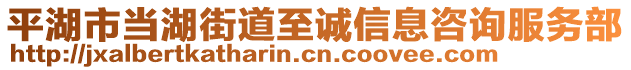 平湖市當(dāng)湖街道至誠信息咨詢服務(wù)部