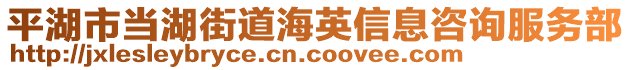 平湖市當(dāng)湖街道海英信息咨詢服務(wù)部