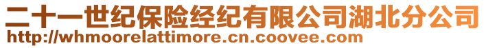二十一世紀(jì)保險(xiǎn)經(jīng)紀(jì)有限公司湖北分公司