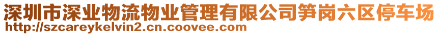 深圳市深業(yè)物流物業(yè)管理有限公司筍崗六區(qū)停車場