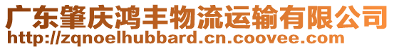 廣東肇慶鴻豐物流運(yùn)輸有限公司