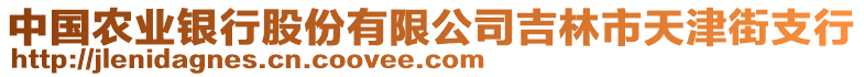 中國(guó)農(nóng)業(yè)銀行股份有限公司吉林市天津街支行