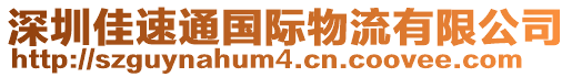 深圳佳速通國(guó)際物流有限公司