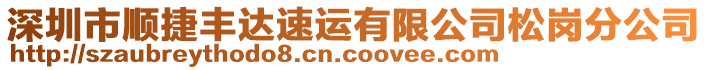 深圳市順捷豐達速運有限公司松崗分公司