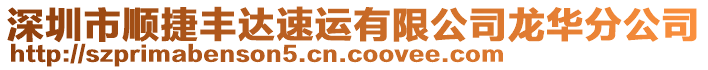 深圳市順捷豐達速運有限公司龍華分公司
