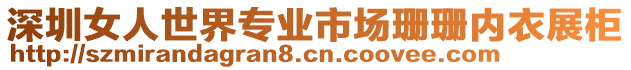 深圳女人世界專業市場珊珊內衣展柜
