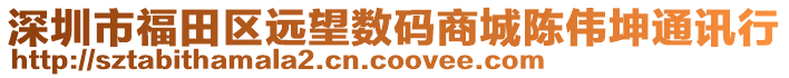 深圳市福田區(qū)遠(yuǎn)望數(shù)碼商城陳偉坤通訊行