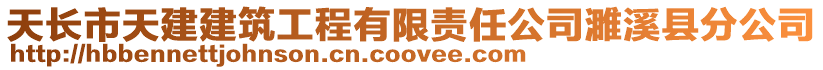 天長市天建建筑工程有限責任公司濉溪縣分公司
