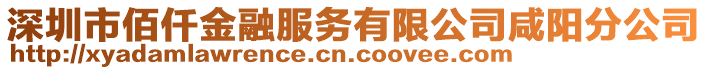 深圳市佰仟金融服務(wù)有限公司咸陽分公司