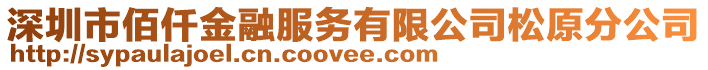 深圳市佰仟金融服務有限公司松原分公司