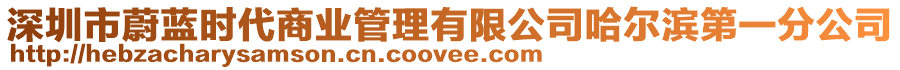 深圳市蔚藍(lán)時(shí)代商業(yè)管理有限公司哈爾濱第一分公司