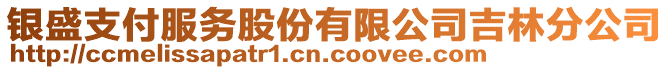 銀盛支付服務(wù)股份有限公司吉林分公司