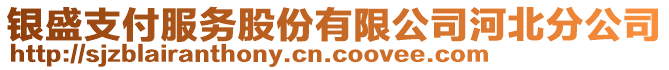 銀盛支付服務(wù)股份有限公司河北分公司