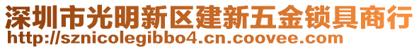 深圳市光明新區(qū)建新五金鎖具商行
