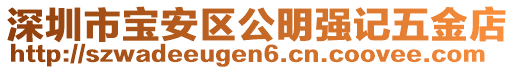 深圳市寶安區公明強記五金店
