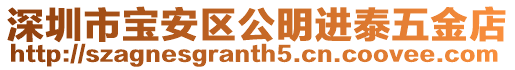 深圳市寶安區公明進泰五金店