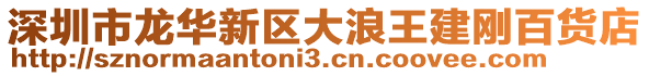 深圳市龍華新區(qū)大浪王建剛百貨店