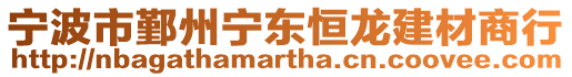 寧波市鄞州寧東恒龍建材商行