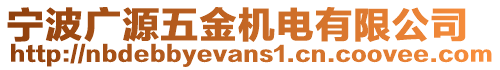 寧波廣源五金機電有限公司