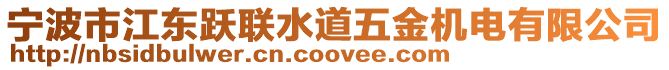 寧波市江東躍聯水道五金機電有限公司