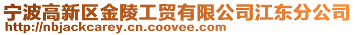 寧波高新區金陵工貿有限公司江東分公司