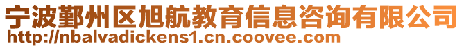 寧波鄞州區(qū)旭航教育信息咨詢有限公司