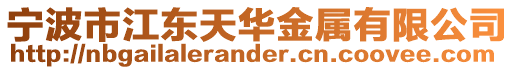 寧波市江東天華金屬有限公司