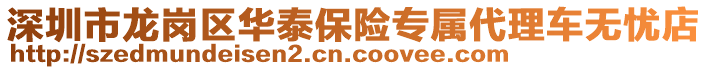 深圳市龍崗區(qū)華泰保險專屬代理車無憂店