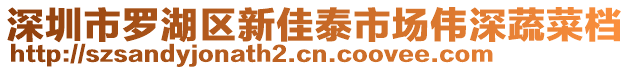 深圳市羅湖區(qū)新佳泰市場偉深蔬菜檔