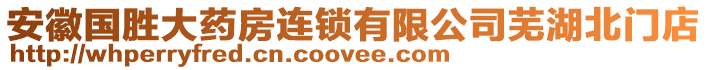 安徽國勝大藥房連鎖有限公司蕪湖北門店