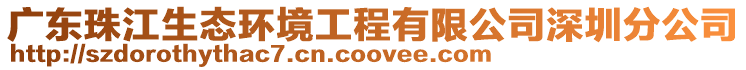 廣東珠江生態(tài)環(huán)境工程有限公司深圳分公司