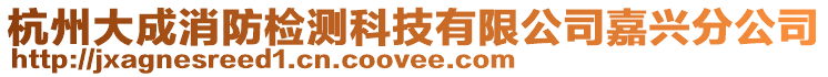杭州大成消防檢測科技有限公司嘉興分公司