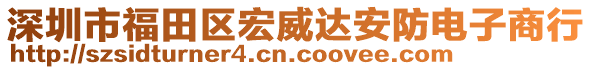 深圳市福田區(qū)宏威達(dá)安防電子商行