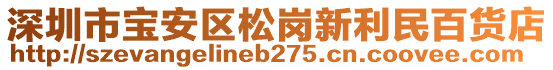 深圳市寶安區(qū)松崗新利民百貨店