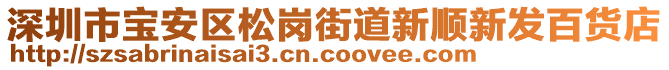 深圳市寶安區(qū)松崗街道新順新發(fā)百貨店