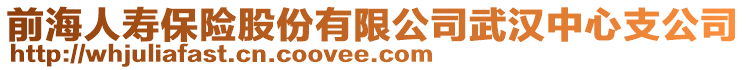 前海人壽保險股份有限公司武漢中心支公司